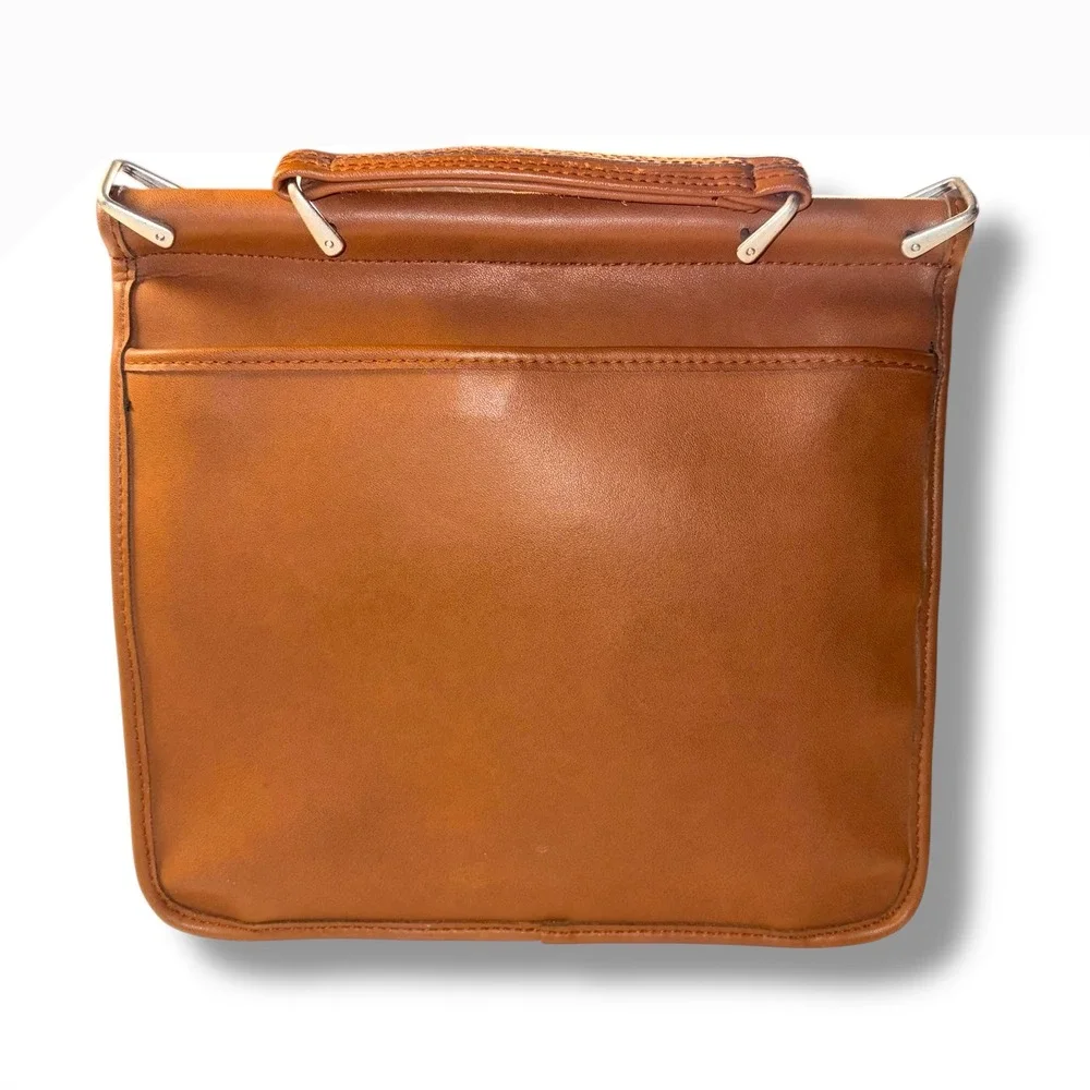 Vintage‎ Gold Coast Leather Shoulder Bag Brown Western Buckle & Handle Crossbody